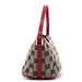 Gucci 0391103 Beige Red GG Boat Pochette