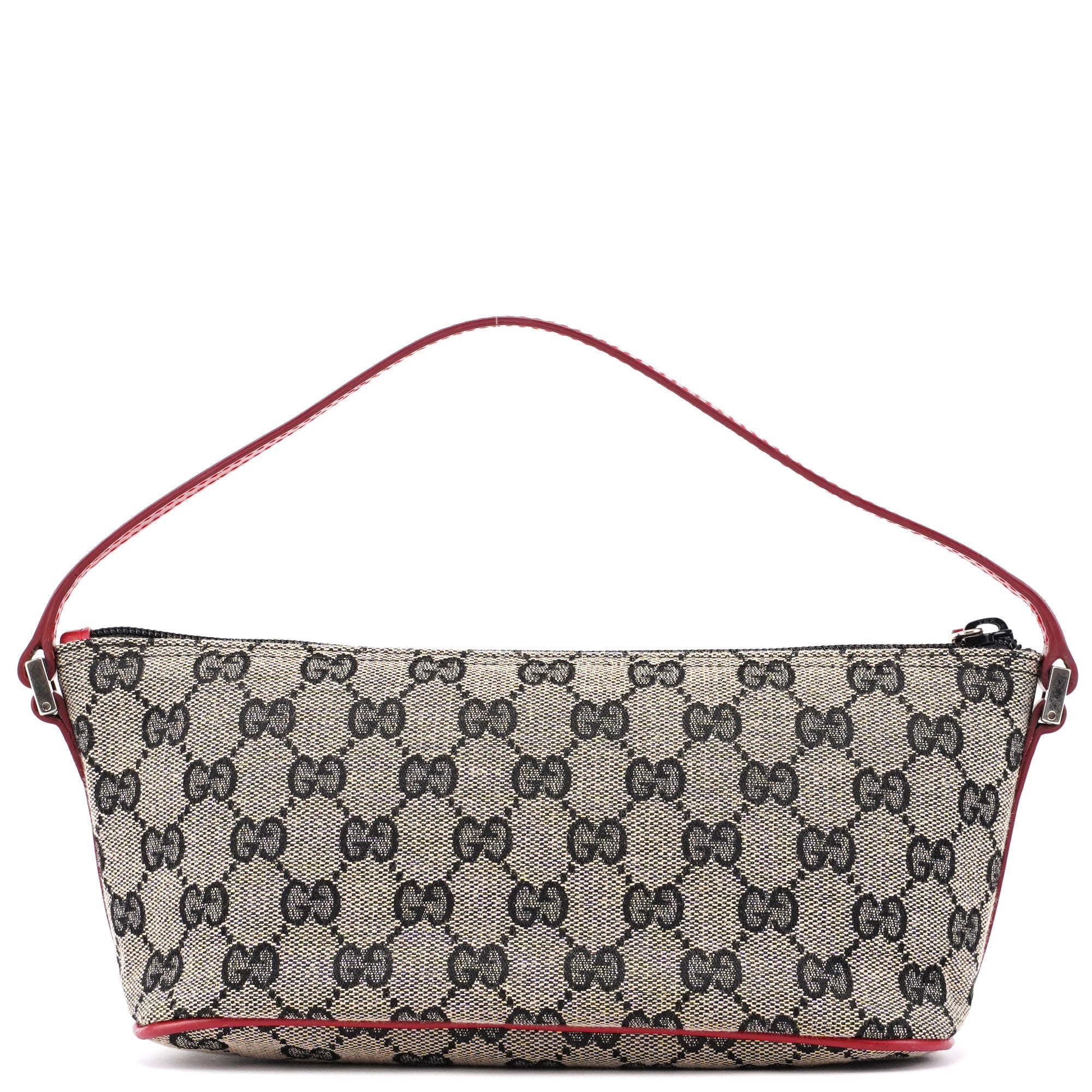 Gucci 0391103 Beige Red GG Boat Pochette