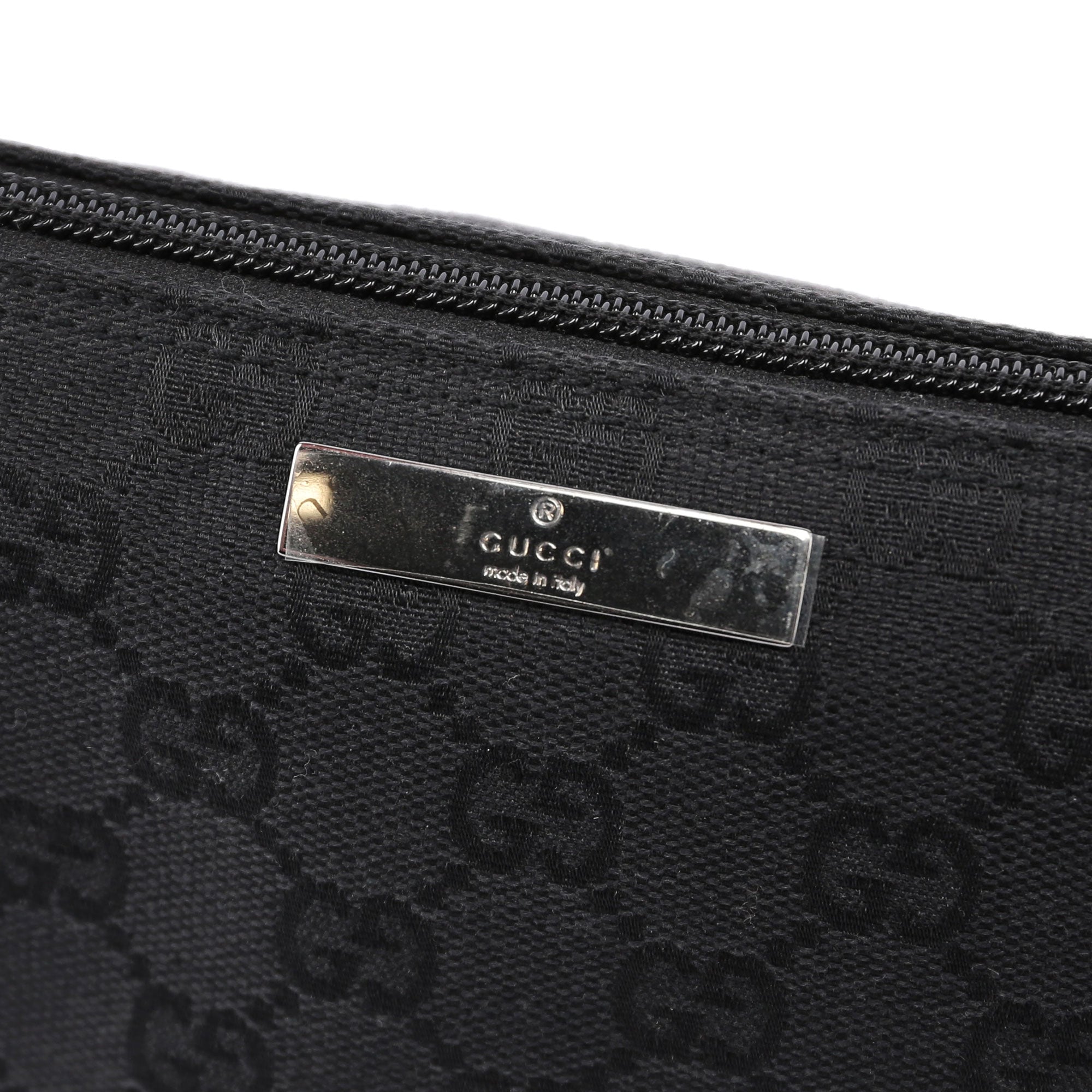 Gucci 0391103 Black GG Boat Pochette