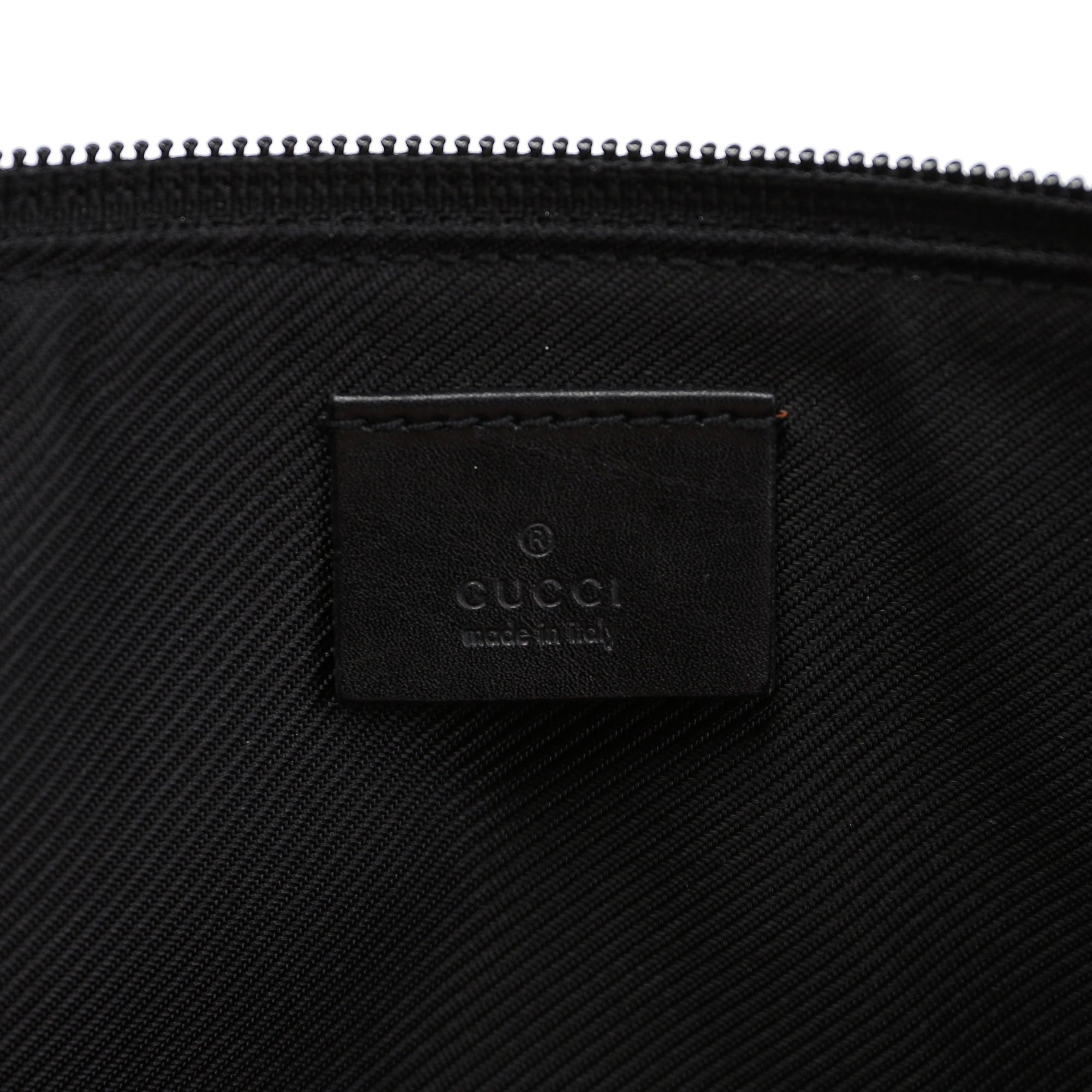 Gucci 0391103 Black GG Boat Pochette