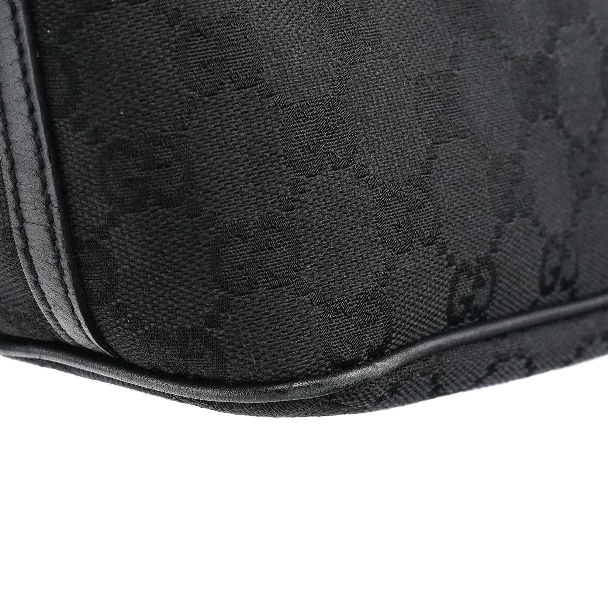 Gucci 07109 Black GG Boat Pochette