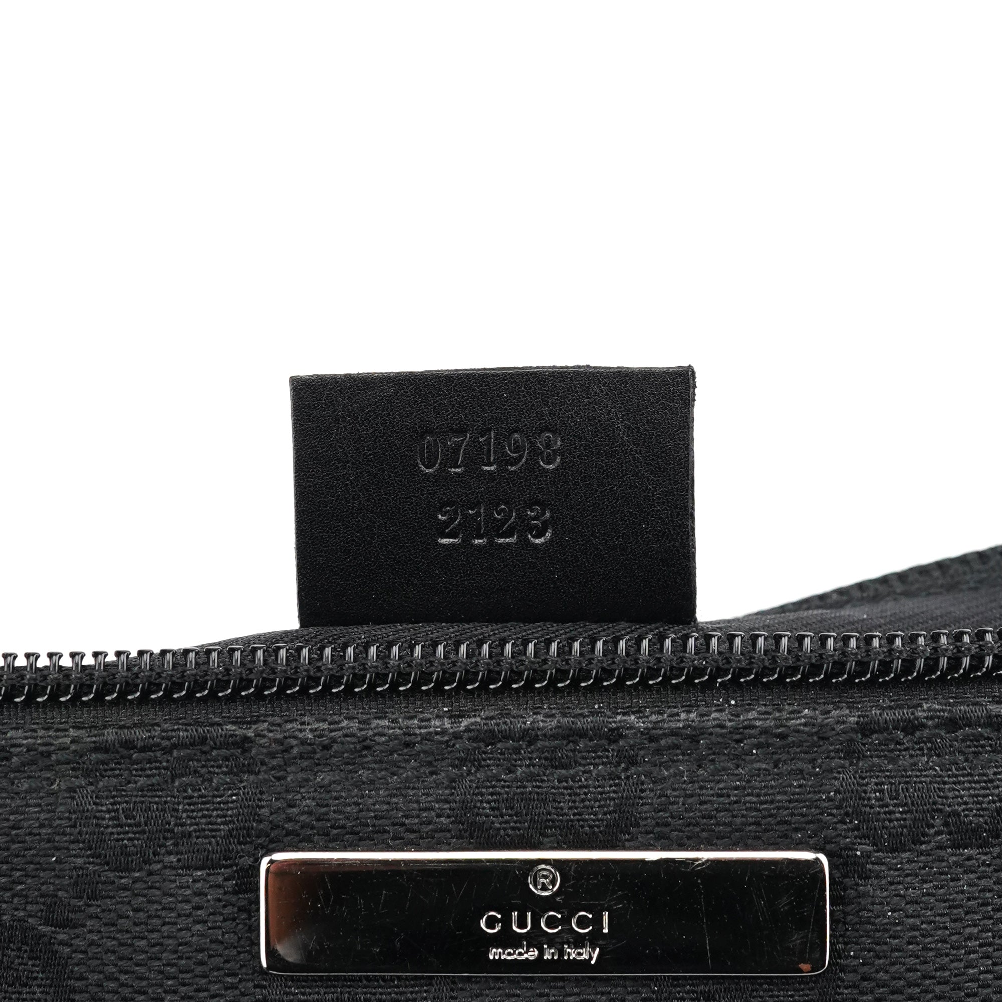 Gucci 07109 Black GG Boat Pochette