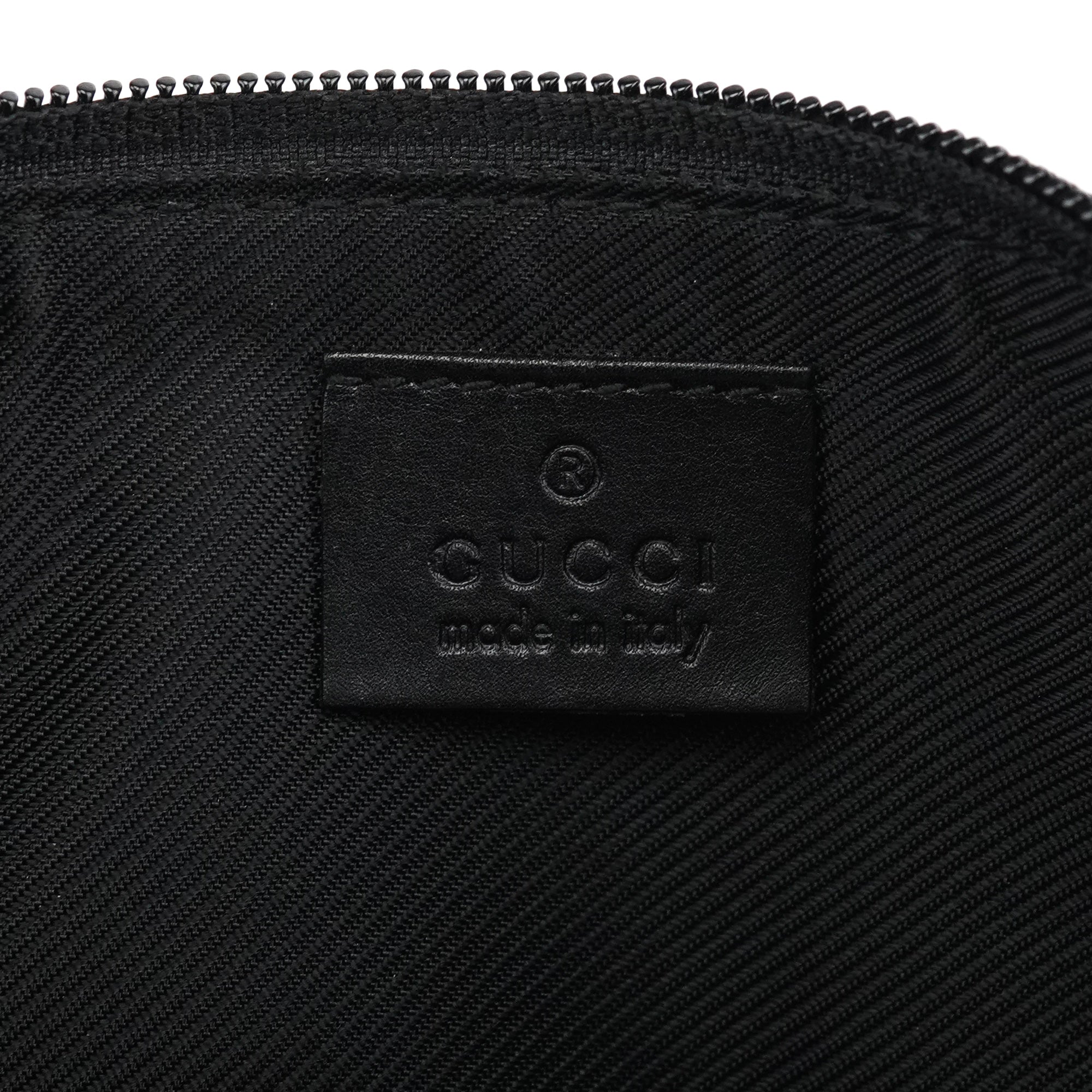 Gucci 07109 Black GG Boat Pochette