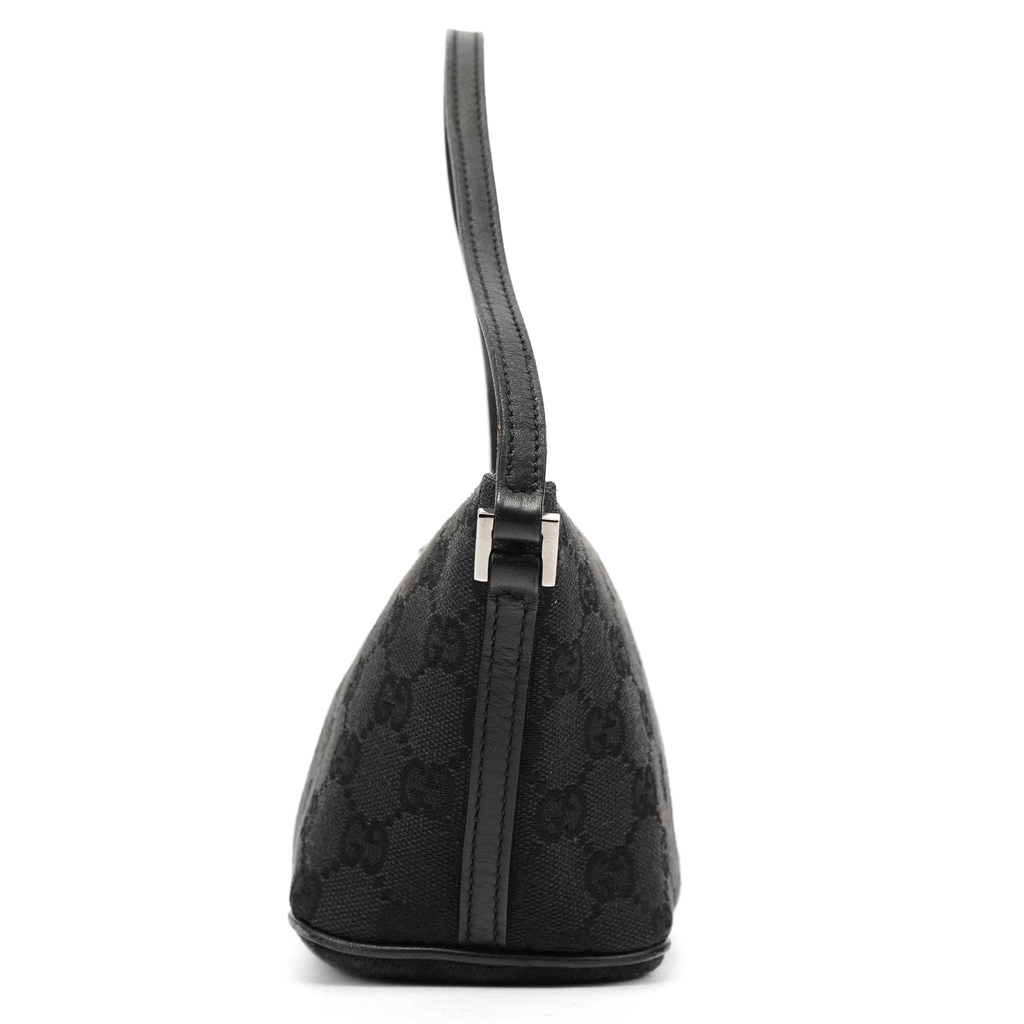 Gucci 07109 Black GG Boat Pochette