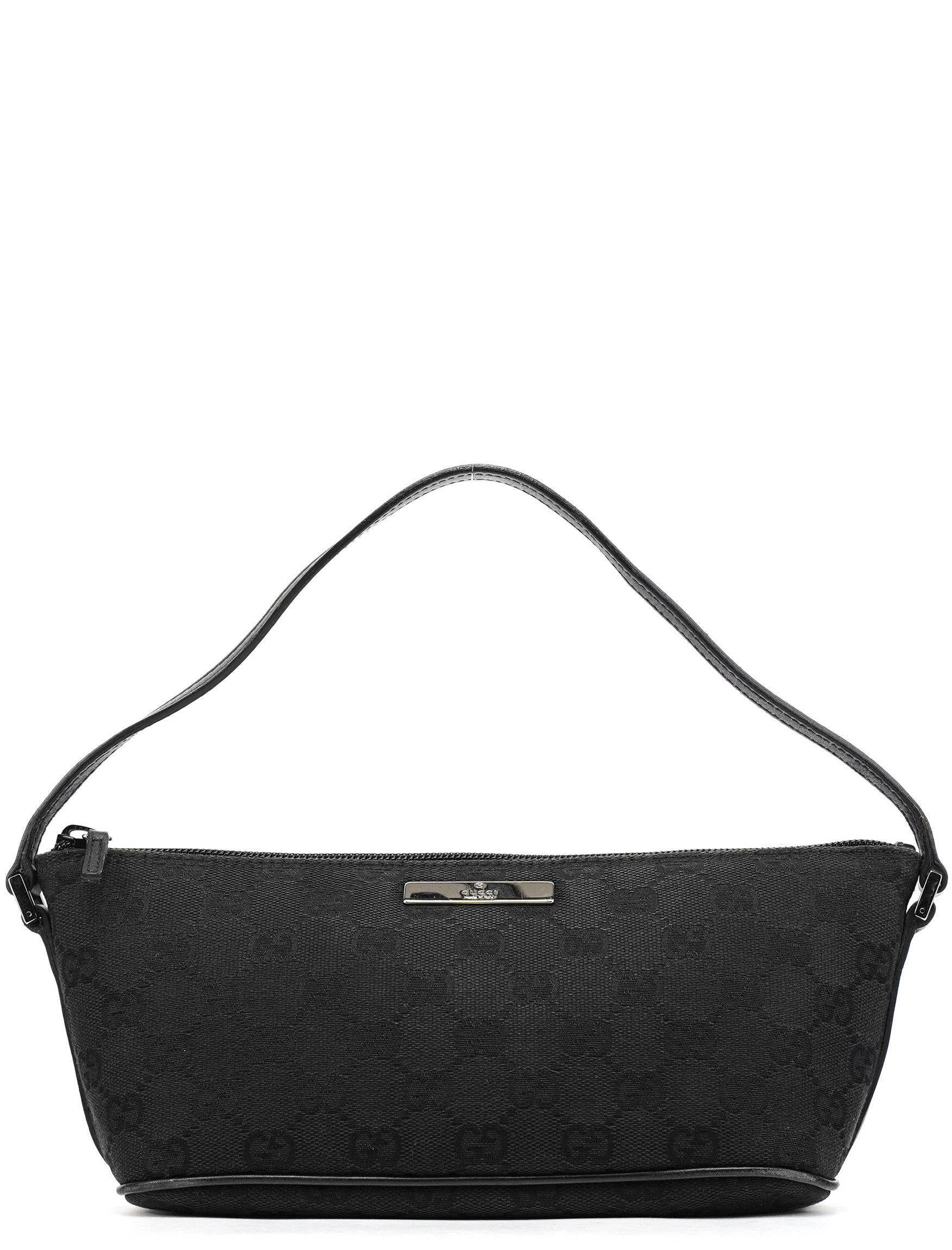 Gucci 07109 Black GG Boat Pochette