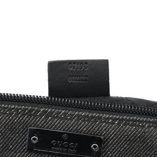 Gucci 07198 Anthracite Canvas Boat Pochette