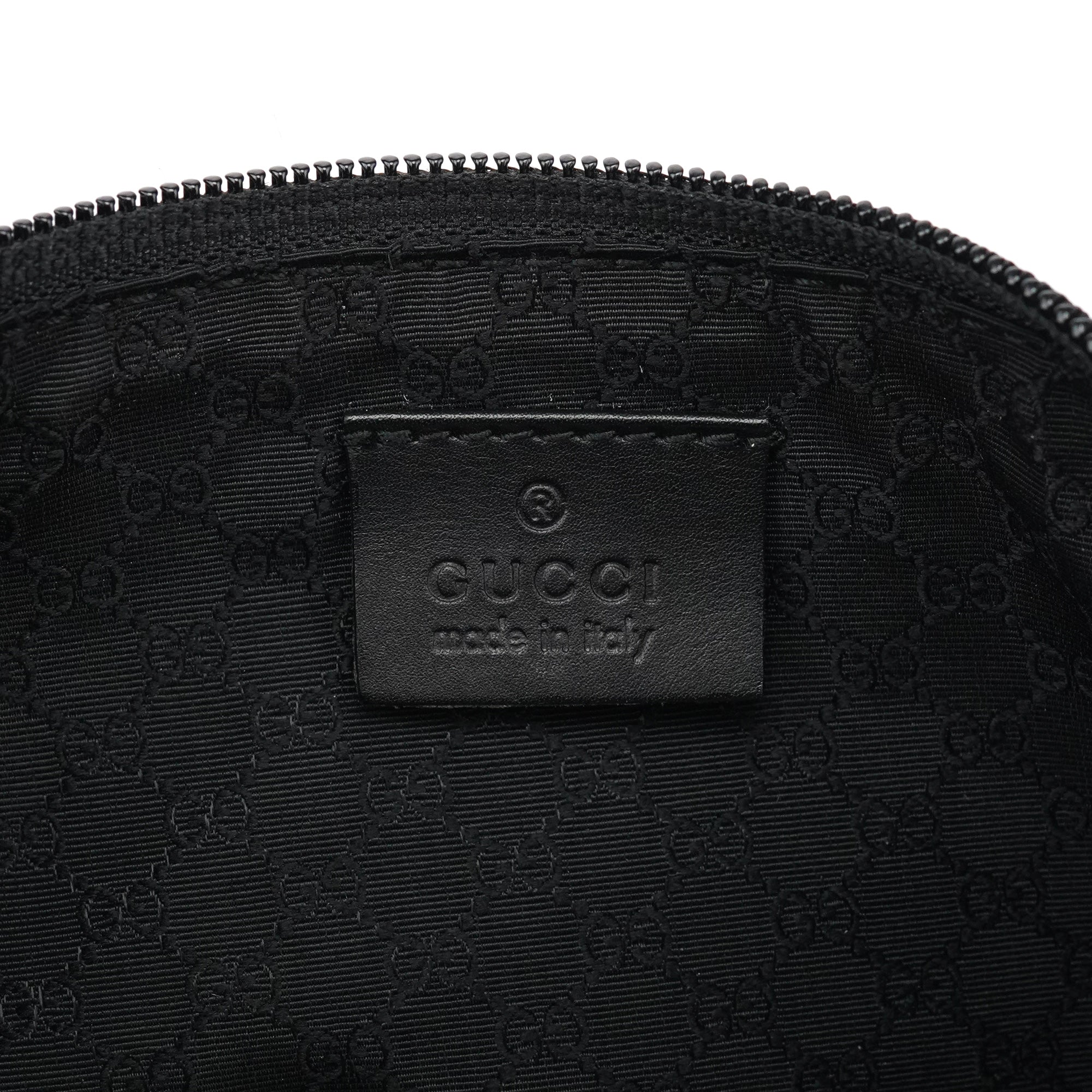 Gucci 07198 Anthracite Canvas Boat Pochette