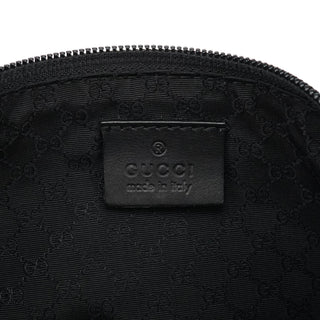 Gucci 07198 Anthracite Canvas Boat Pochette