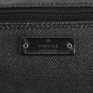 Gucci 07198 Anthracite Canvas Boat Pochette
