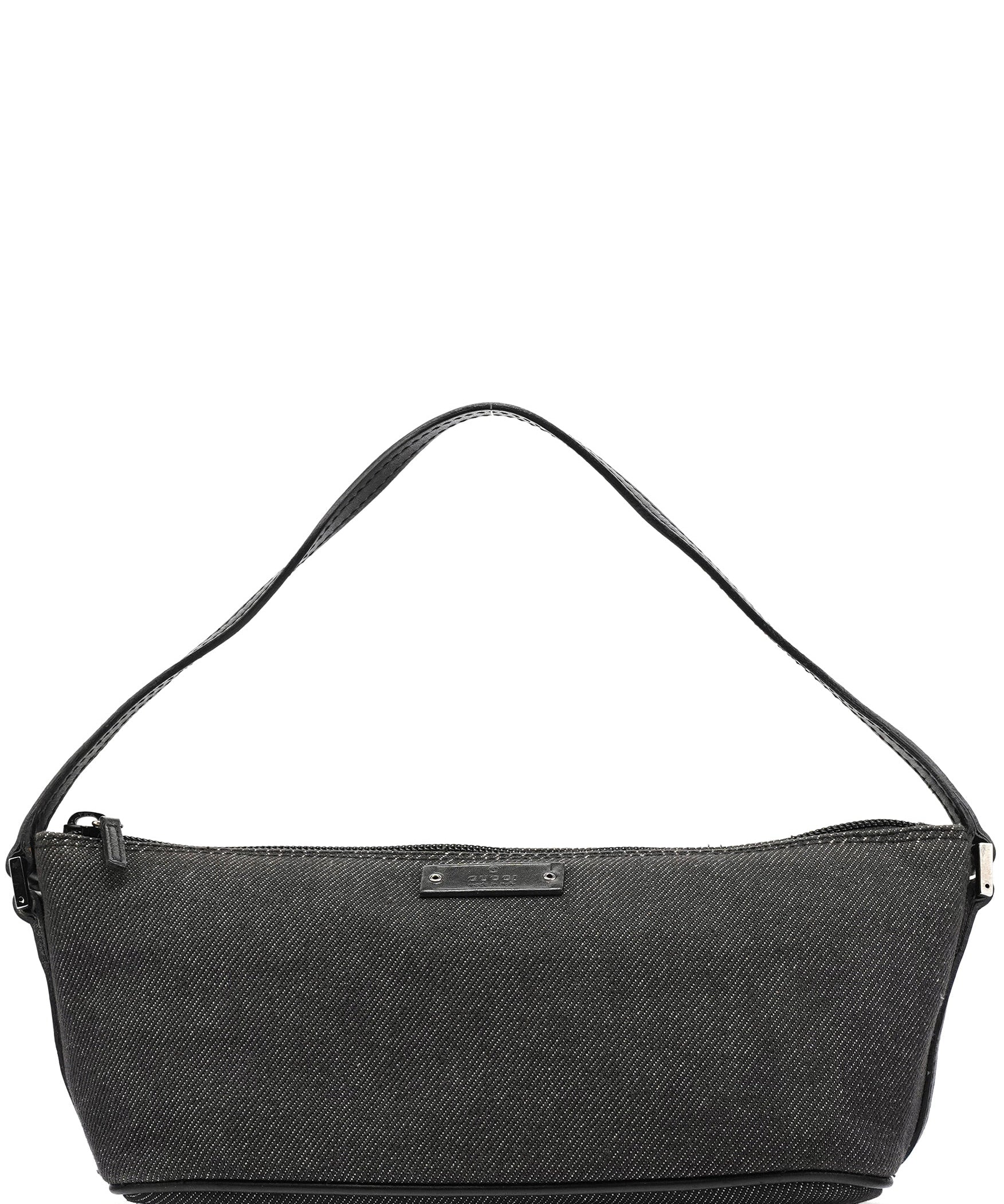 Gucci 07198 Anthracite Canvas Boat Pochette