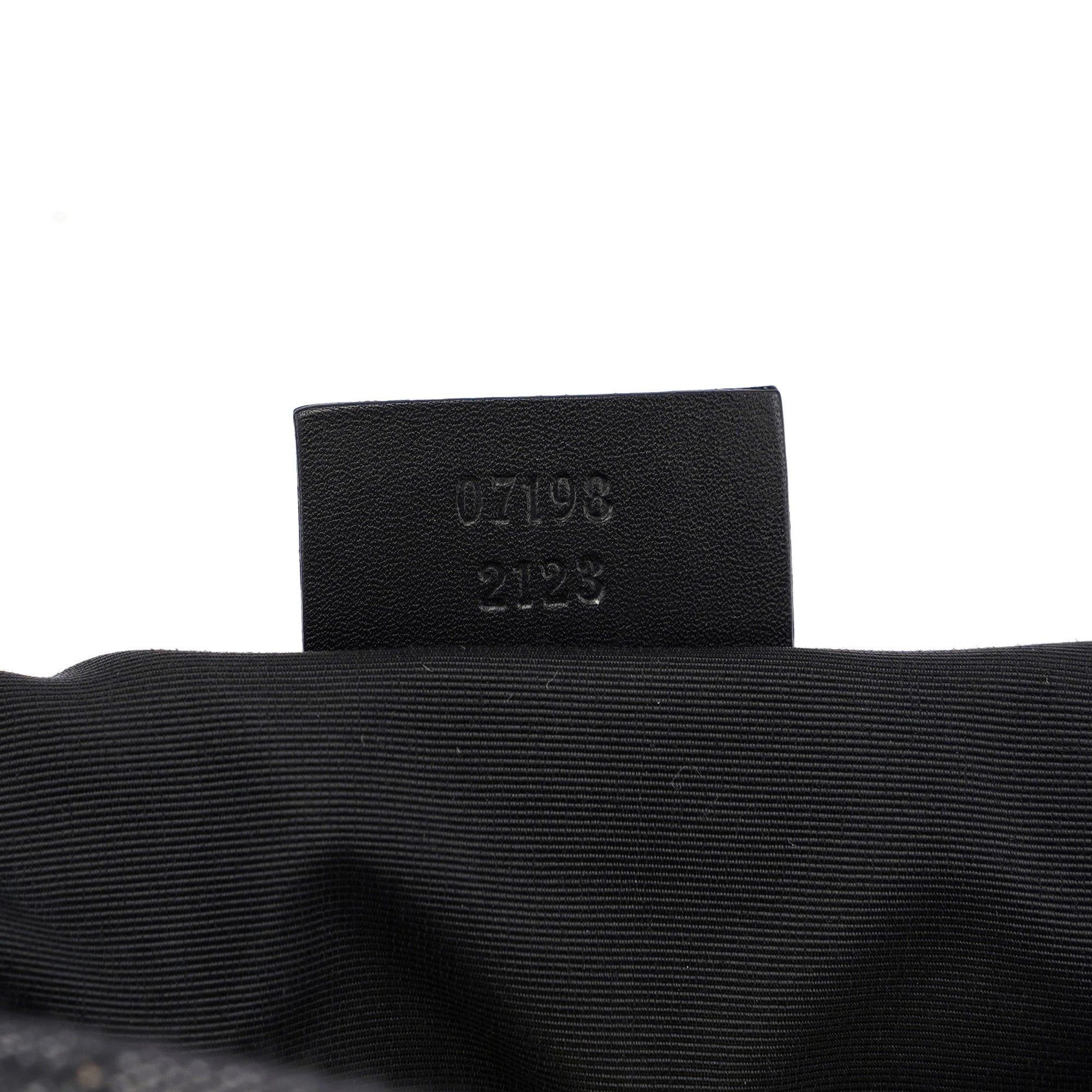 Gucci 07198 GG Boat Pochette en denim anthracite