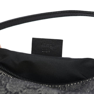 Gucci 07198 Anthracite Denim GG Boat Pochette