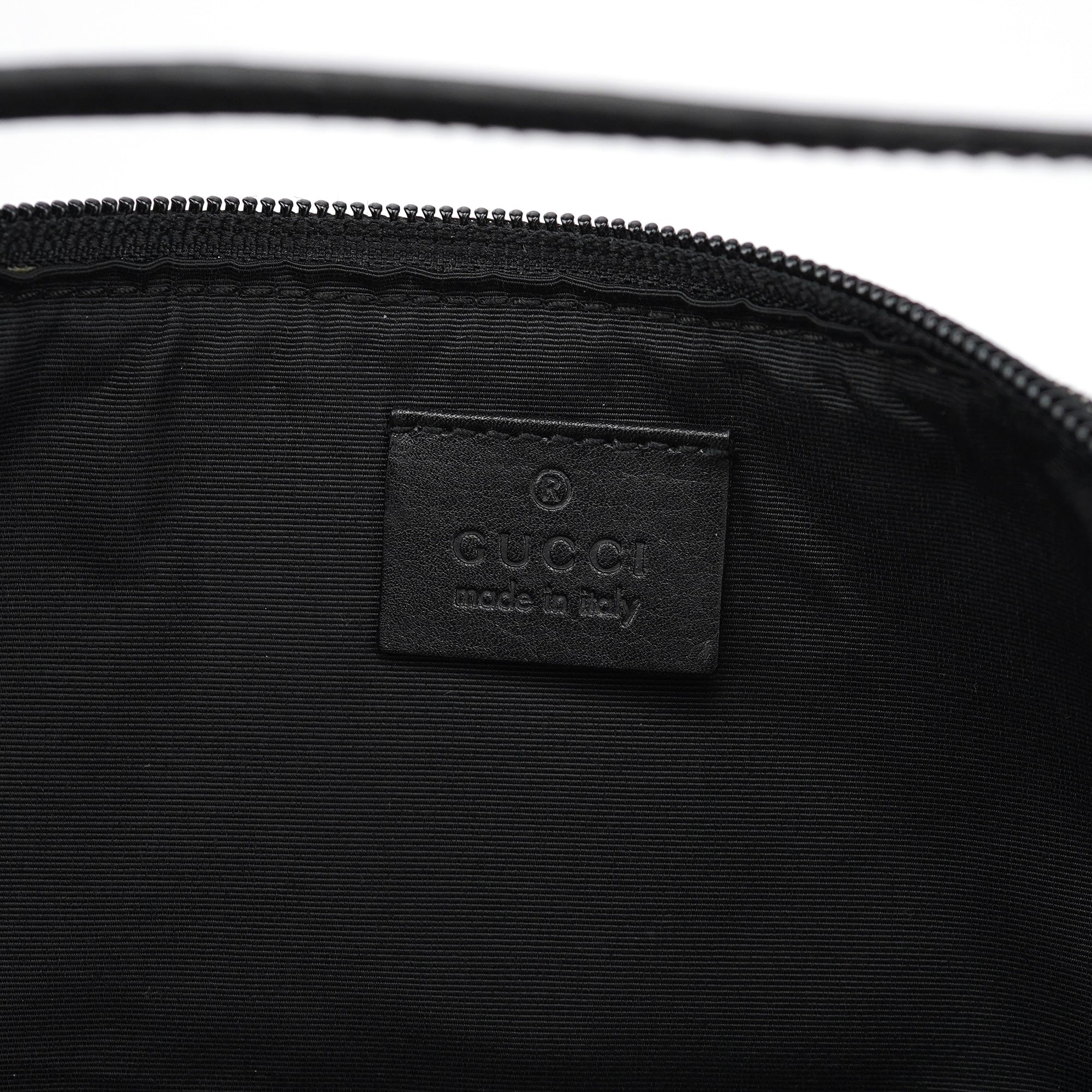 Gucci 07198 Anthracite Denim GG Boat Pochette