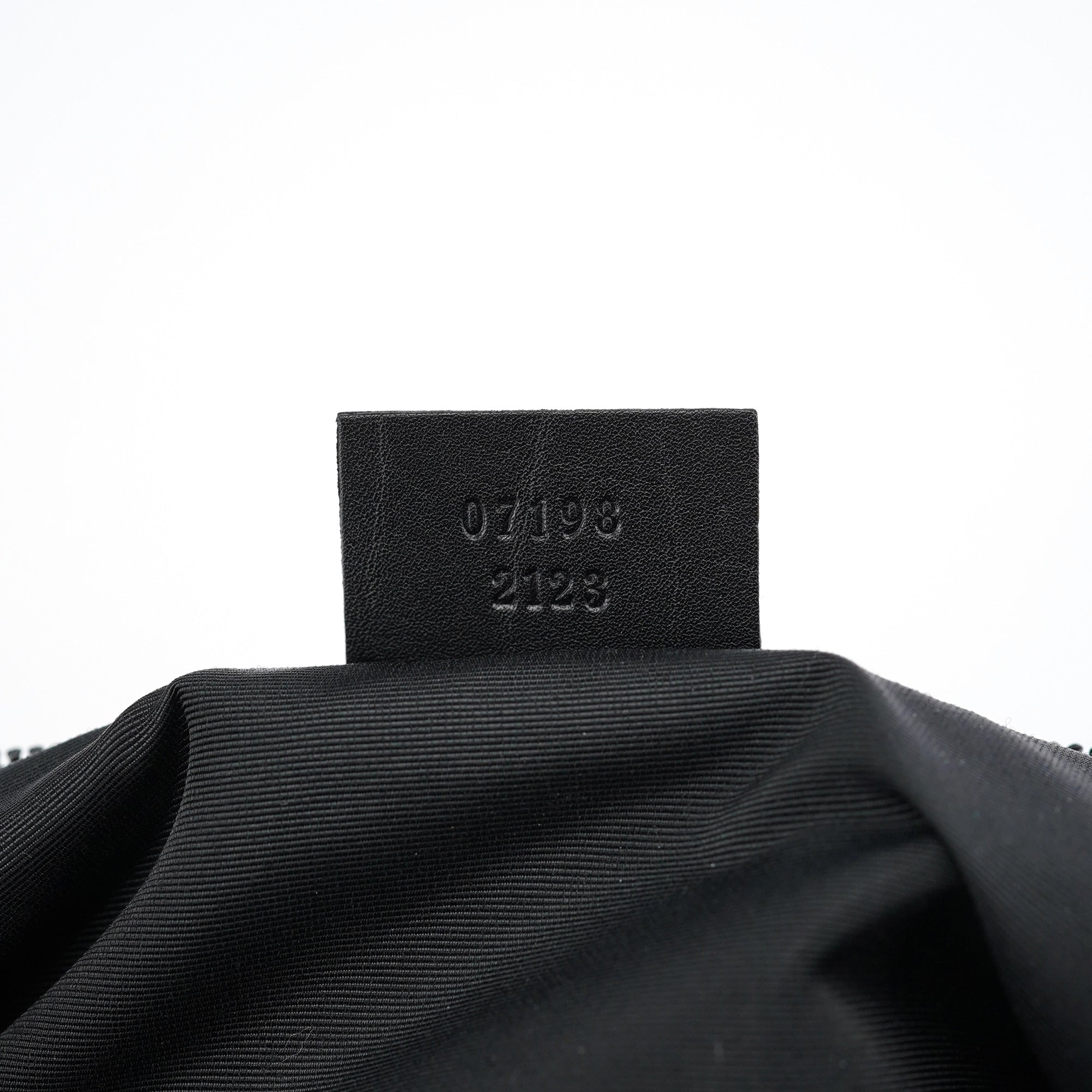 Gucci 07198 Anthracite Denim GG Boat Pochette
