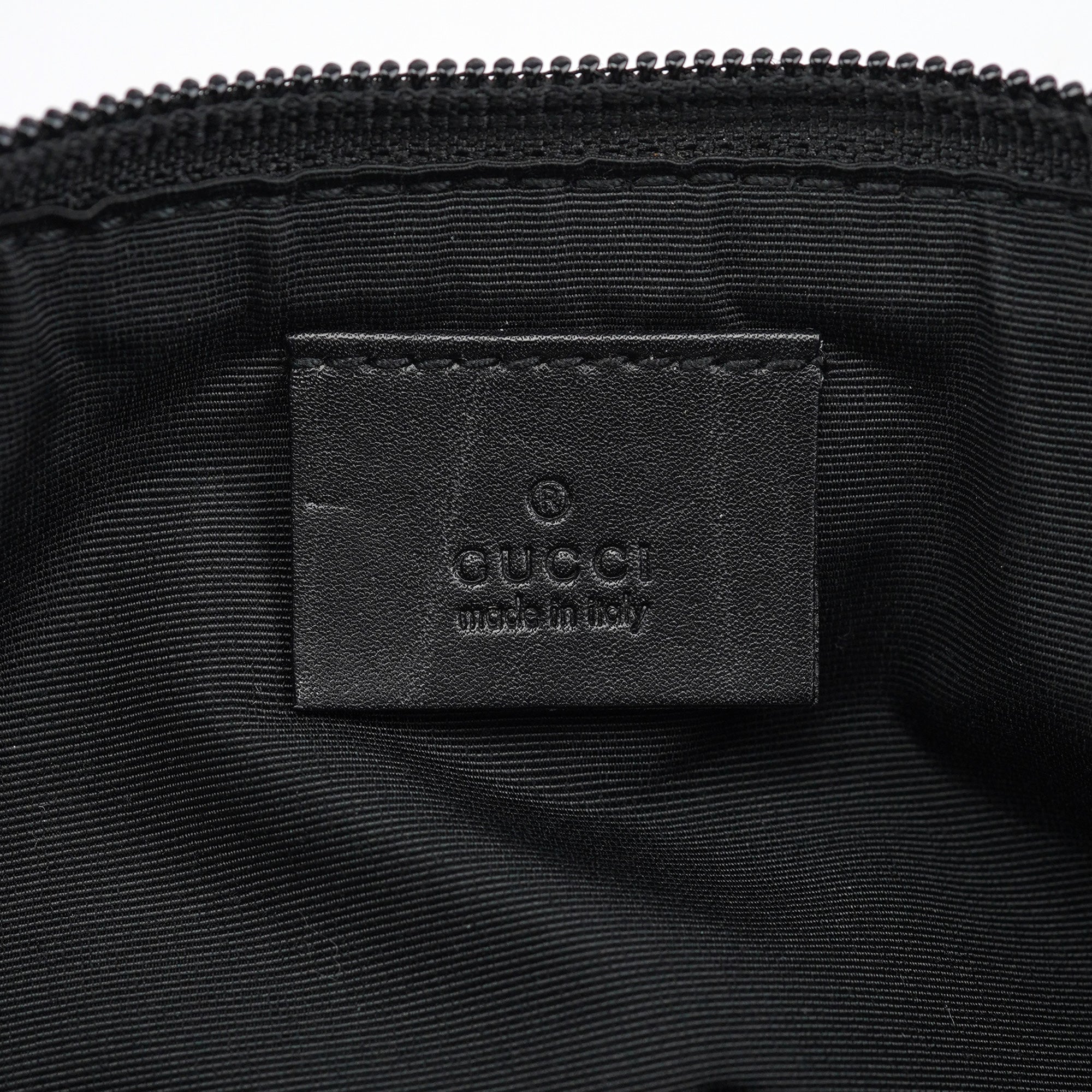 Gucci 07198 Anthracite Denim GG Boat Pochette