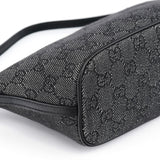 Gucci 07198 Anthracite Denim GG Boat Pochette