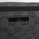 Gucci 07198 Anthracite Denim GG Boat Pochette