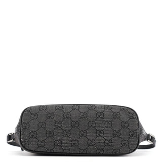 Gucci 07198 Anthracite Denim GG Boat Pochette