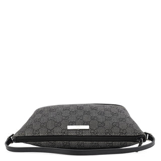 Gucci 07198 Anthracite Denim GG Boat Pochette