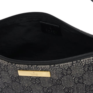 Gucci 07198 Anthracite Denim GG Boat Pochette