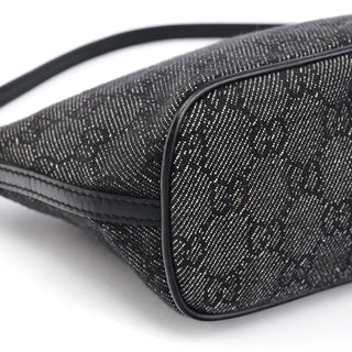 Gucci 07198 Anthracite Denim GG Boat Pochette