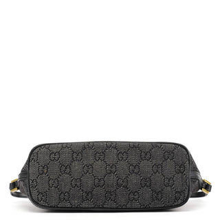 Gucci 07198 Anthracite Denim GG Boat Pochette