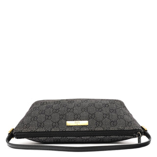 Gucci 07198 Anthracite Denim GG Boat Pochette