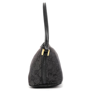 Gucci 07198 Anthracite Denim GG Boat Pochette