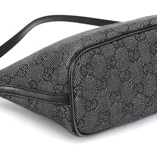 Gucci 07198 Anthracite Denim GG Boat Pochette
