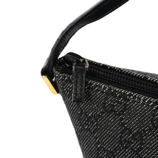 Gucci 07198 Anthracite Denim GG Boat Pochette