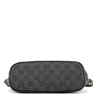 Gucci 07198 Anthracite Denim GG Boat Pochette
