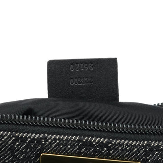 Gucci 07198 Anthracite Denim GG Boat Pochette