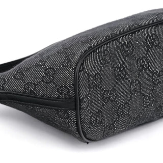 Gucci 07198 Anthracite Denim GG Boat Pochette