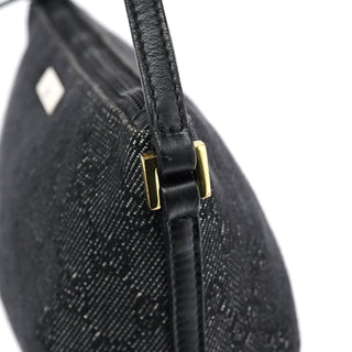 Gucci 07198 Anthracite Denim GG Boat Pochette