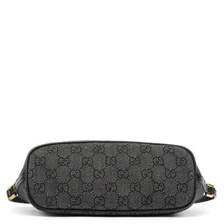 Gucci 07198 Anthracite Denim GG Boat Pochette