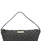 Gucci 07198 Anthracite Denim GG Boat Pochette