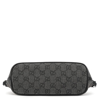 Gucci 07198 Anthracite Denim GG Boat Pochette