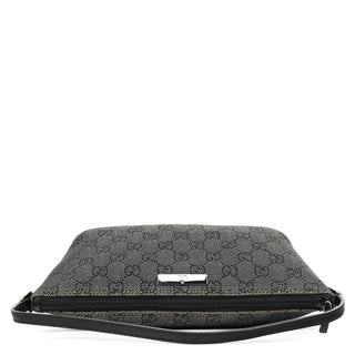 Gucci 07198 Anthracite Denim GG Boat Pochette