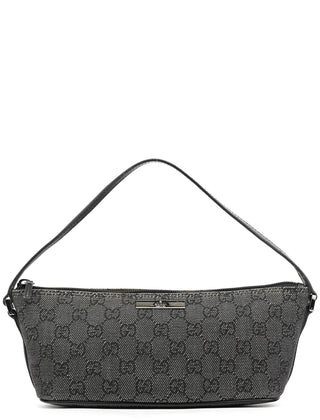 Gucci 07198 Anthracite Denim GG Boat Pochette