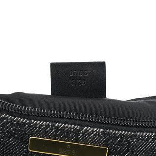 Gucci 07198 Anthracite Denim GG Boat Pochette