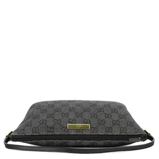 Gucci 07198 Anthracite Denim GG Boat Pochette