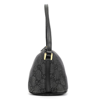 Gucci 07198 Anthracite Denim GG Boat Pochette