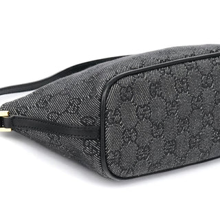 Gucci 07198 Anthracite Denim GG Boat Pochette