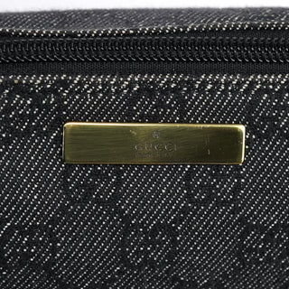Gucci 07198 Anthracite Denim GG Boat Pochette