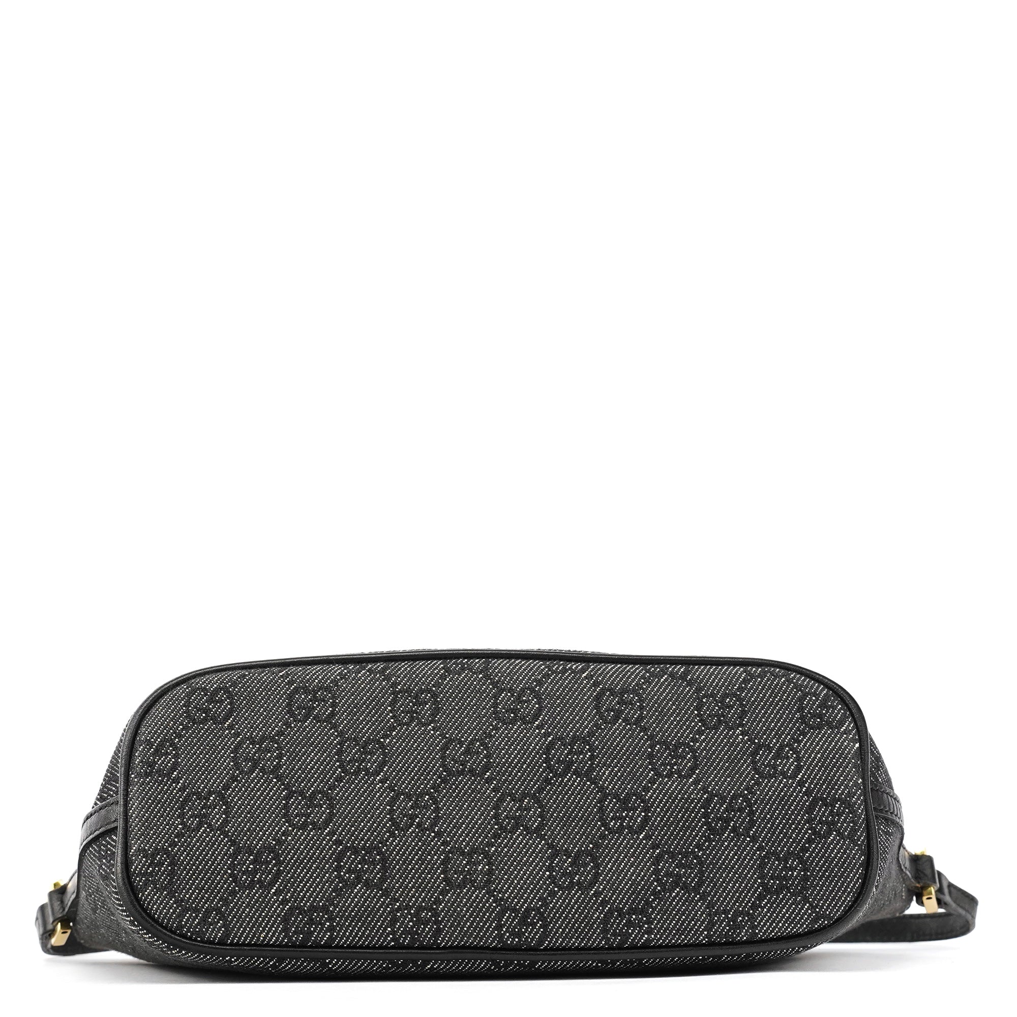 Gucci 07198 Anthracite Denim GG Boat Pochette