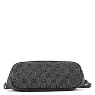 Gucci 07198 Anthracite Denim GG Boat Pochette