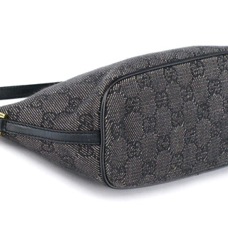 Gucci 07198 Anthracite Denim GG Boat Pochette