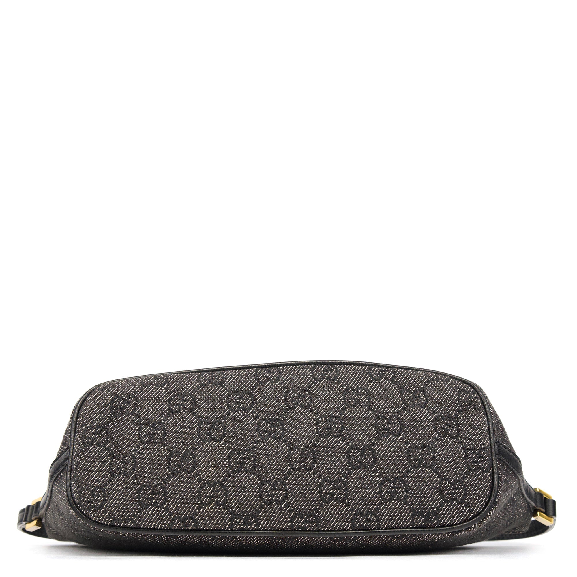 Gucci 07198 Anthracite Denim GG Boat Pochette
