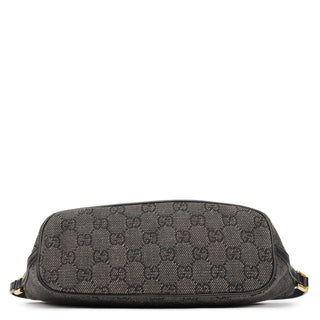 Gucci 07198 Anthracite Denim GG Boat Pochette