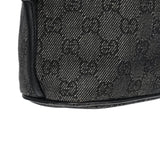 Gucci 07198 Anthracite Denim GG Boat Pochette